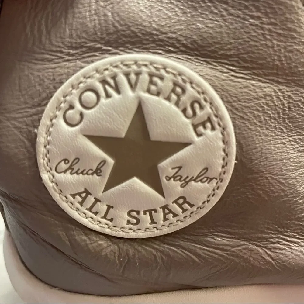 Converse Chuck Taylor All Star Move Platform Hi Top Sneakers Leather - Picture 5 of 6
